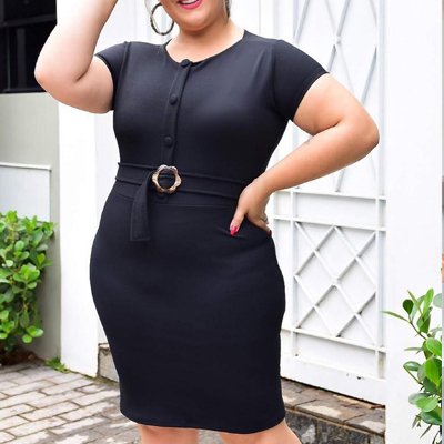 Vestidos de best sale crepe plus size