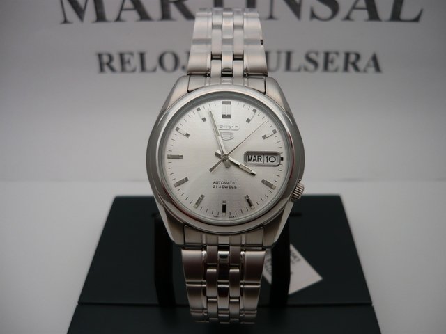 Seiko 5 Clasico Automatico Acero Snk355 Fotos Reales