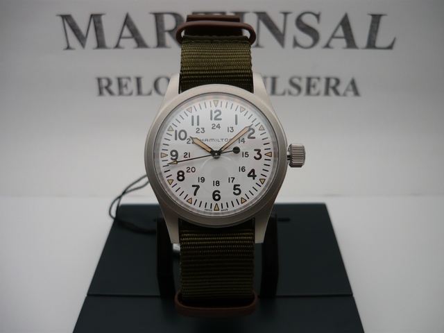 Hamilton Khaki Field Mecanico 38mm H69439411 Fotos Reales