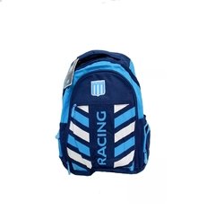 combo escolar Racing!! mochila 18 pulg+ cartuchera plegable - PASION AL DEPORTE