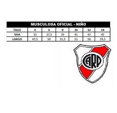 Musculosa oficial River Plate Ni?o web cool - 8118 (264) - PASION AL DEPORTE