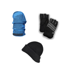 COMBO TERMICO! Cuello Salomon 40137 + Guante Térmico + Gorro Lana