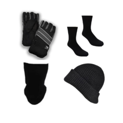 COMBO TERMICO! Guantes Térmicos + Medias Térmicas Primera Piel + Cuello Ng + Gorro