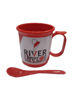 Taza de Plastico con Cuchara River - TAZACU