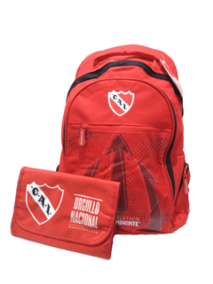 Combo Escolar Independiente Cartuchera plegable + Mochila 18 pulgadas