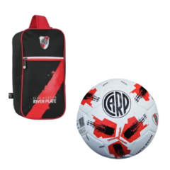 COMBO FUTBOL BOTINERO + PELOTA OFICIAL RIVER