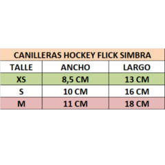 Imagen de Canilleras Niñas Hockey Simbra + Funda Palo Hockey