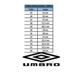 Botín niño umbro burn 982057+MEDIAS GRATIS!! - comprar online