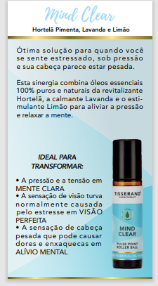 Mind Clear Roll-On 10ml Tisserand (Sinergia Pronta) - comprar online