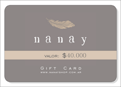 Gift Cards Nanay - tienda online