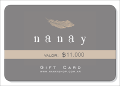Gift Cards Nanay - tienda online