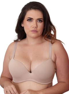 Sutiã Básico Com Base Em Espuma Duhellen Bege 5909 - DUH INTIMATES