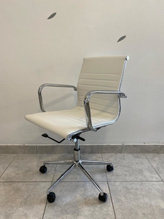 SILLON EJECUTIVO RESPALDO MEDIO BLANCO - tienda online