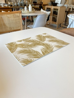 INDIVIDUAL RECTANGULAR ARECA ORO - comprar online