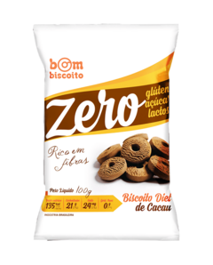 Bom Biscoito Zero 100g - Cacau