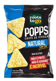 Chips de Pipoca - Popps Queijo Nacho Roots To Go na internet