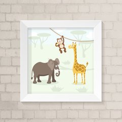 Quadro Infantil Safari