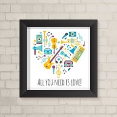 Quadro Infantil All You Need is Love - comprar online