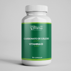 Carbonato de Cálcio 500mg + Vitamina D 200UI - 60 cápsulas