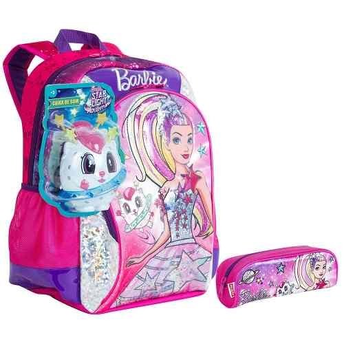 Mochila Barbie A Princesa e A Pop Star G Dourada - Compre Agora