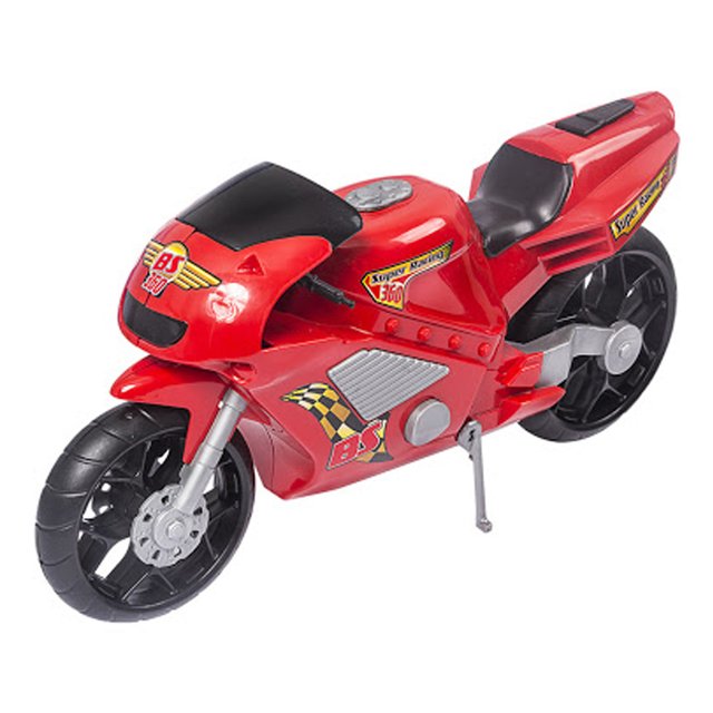 Brinquedo Infantil Moto De Trilha Na Caixa Vermelha Bs Toys