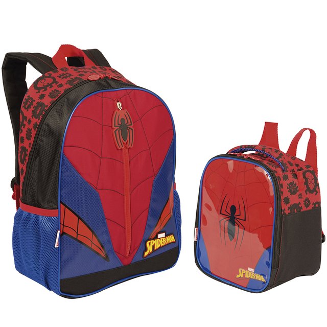 Mochila de Rodinhas 360 Marvel Homem Aranha Azul - Pedagógica - Papelaria,  Livraria, Artesanato, Festa e Fantasia