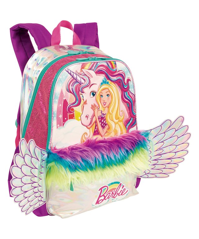 Mochila Barbie A Princesa e A Pop Star G Rosa - Compre Agora