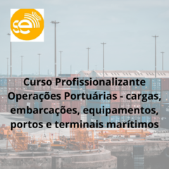 Curso Profissionalizante Operações Portuárias - cargas, embarcações, equipamentos, portos e terminais marítimos