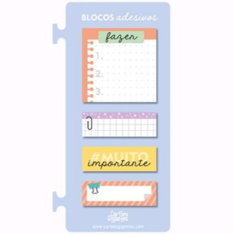 Blocos adesivos para planner