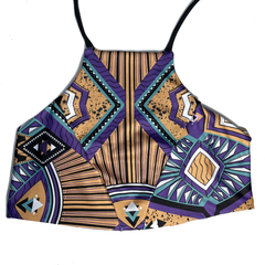 Top reversible estampa Terra - Afro Alfonsa