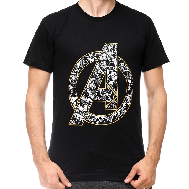 Remera Unisex Marvel Avengers Logo Talles S y XXXL