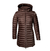 PARKA DE PLUMA CHOCOLATE MUJER