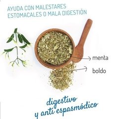 BLEND DE YERBA MATE ORGÁNICA "PANZA LIVIANA" CON MENTA Y BOLDO 350 GR en internet