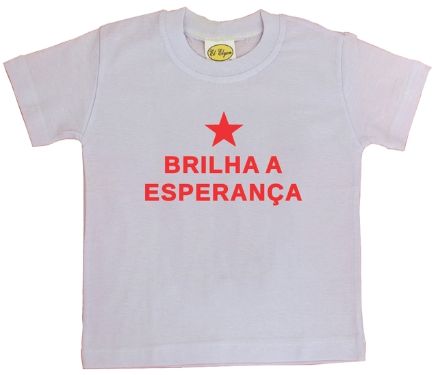 Camiseta Infantil Lula Pt Brilha a Esperança - Art Vest