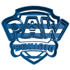 Cortante Escudo Paw Patrol Personalizado