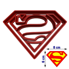 Cortantes Superman 8cm Fondant