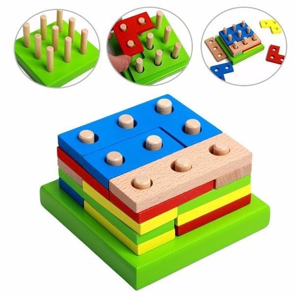 Juguetes de encastre en madera deals