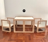 MESA MONTESSORI + 2 SILLAS SIMIL MADERA