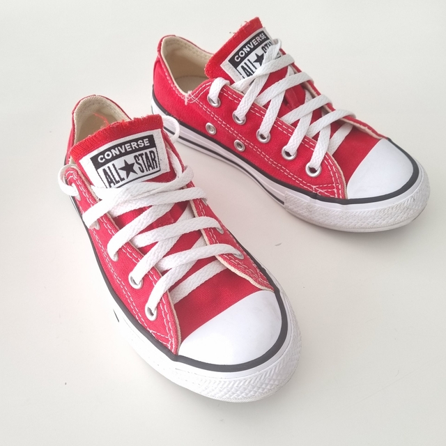 Converse hotsell niña rojas