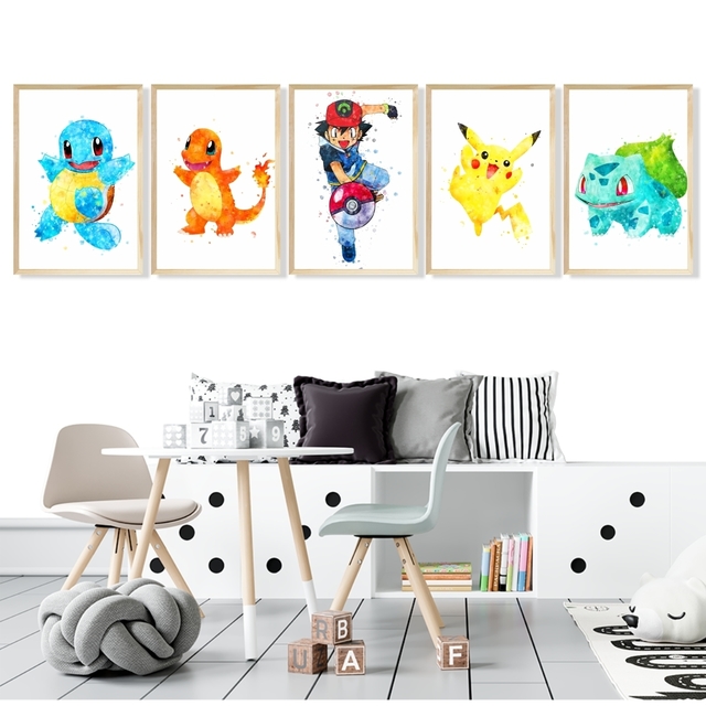 Papel de Parede Autocolante Decorativo Pokemon