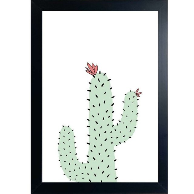 Quadro Decorativo Cacto Fofo Plantas Natureza Desenho no Shoptime