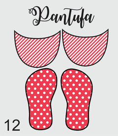 kit tecido pantufa 12