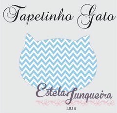 Tecido tapetinho gato 25