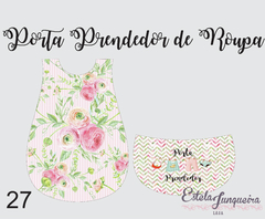 kit tecido porta prendedor de roupa 27