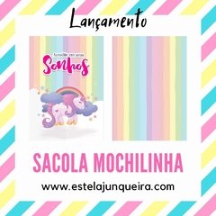 kit de tecido para Sacola Mochilinha Unicórnio