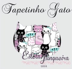 Tecido tapetinho gato 7