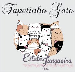 Tecido tapetinho gato 8