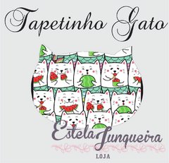 Tecido tapetinho gato 9