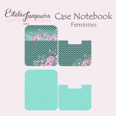 kit tecido para Capa notebook Floral