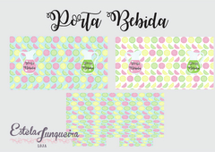 kits de porta bebida e porta talheres laranja e limao